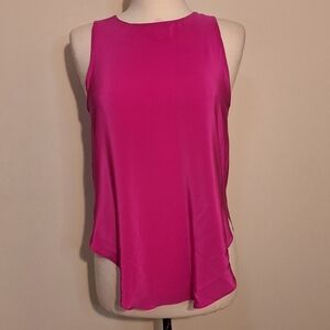 Amanda Uprichard 100% Silk Top Cut out back SZ S
